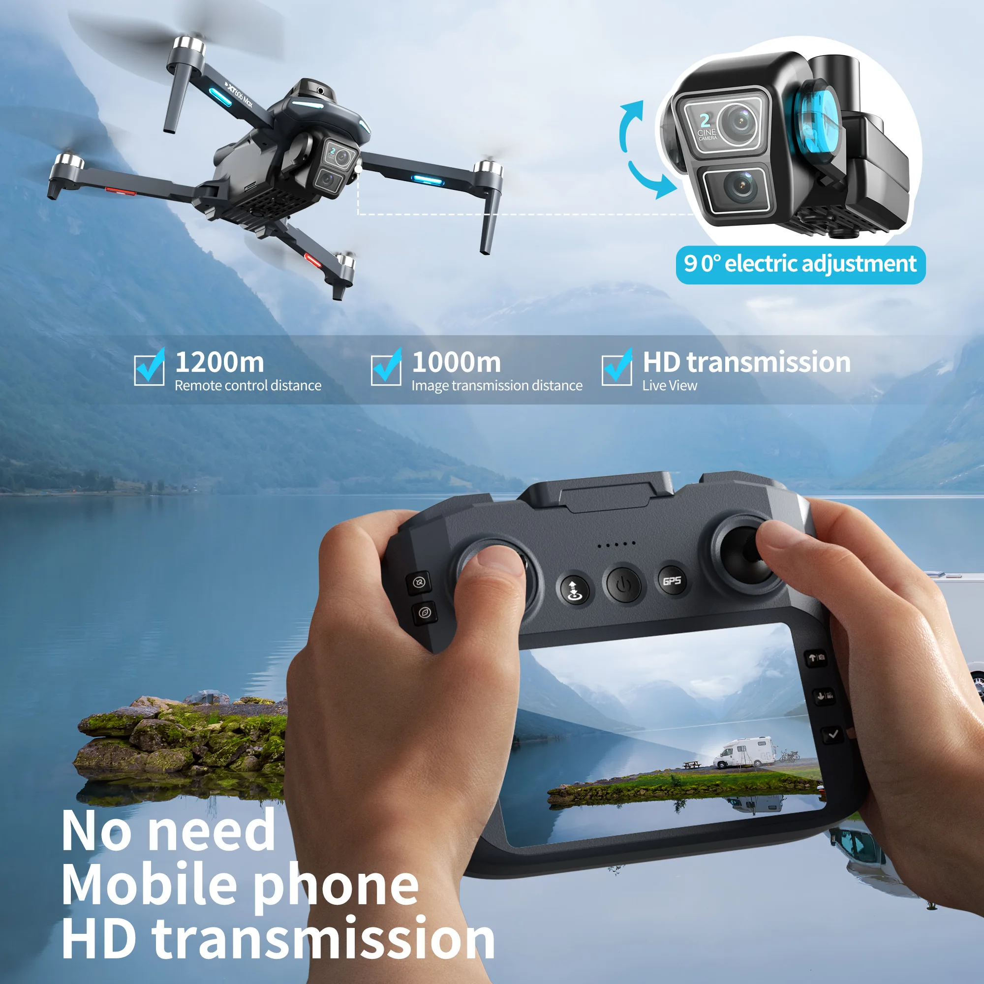 Дрон Lenovo XT606 MAX GPS с ка – обзор и цена Drone Photogrammetry